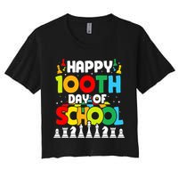 Chess Stuff Chess Club Chess Merch 100th Day Of School Chess Gift Crop Top