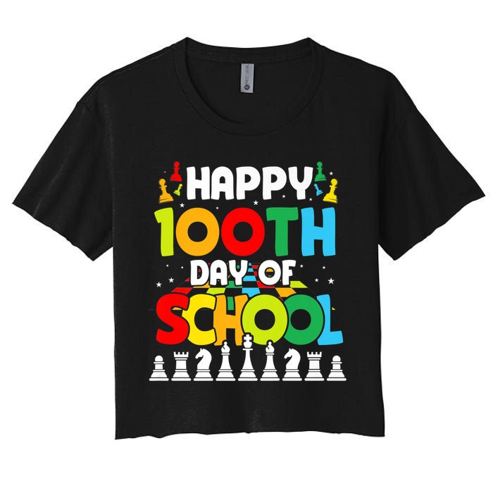 Chess Stuff Chess Club Chess Merch 100th Day Of School Chess Gift Crop Top
