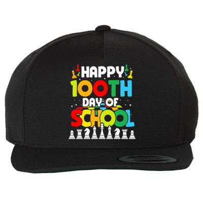 Chess Stuff Chess Club Chess Merch 100th Day Of School Chess Gift Wool Snapback Cap