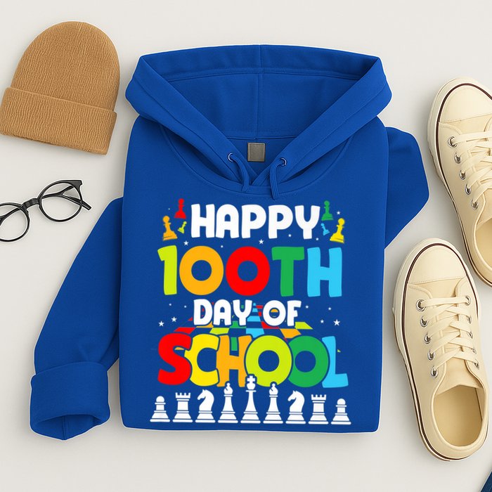 Chess Stuff Chess Club Chess Merch 100th Day Of School Chess Gift Hoodie