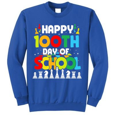 Chess Stuff Chess Club Chess Merch 100th Day Of School Chess Gift Sweatshirt
