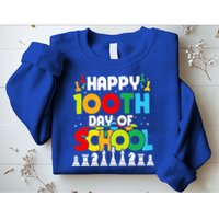 Chess Stuff Chess Club Chess Merch 100th Day Of School Chess Gift Sweatshirt