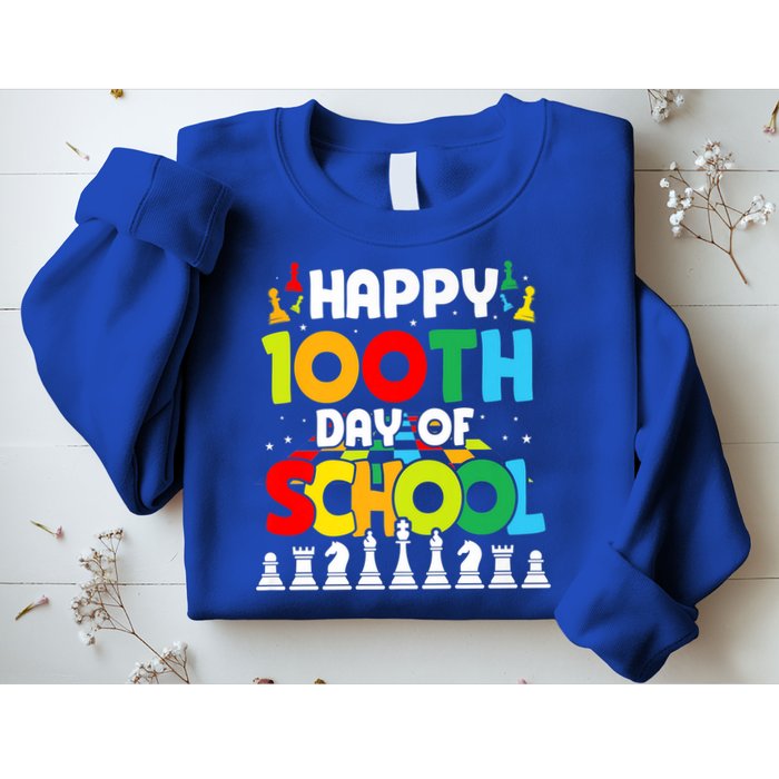 Chess Stuff Chess Club Chess Merch 100th Day Of School Chess Gift Sweatshirt