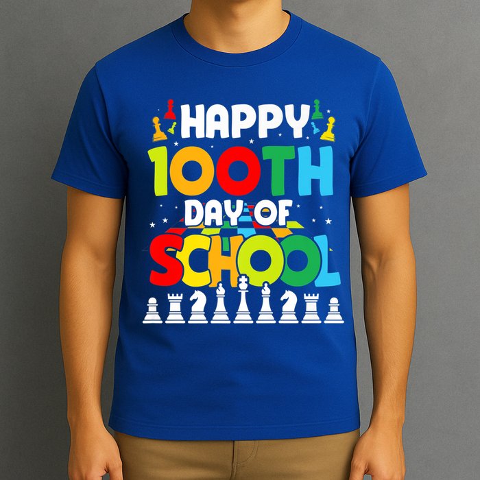 Chess Stuff Chess Club Chess Merch 100th Day Of School Chess Gift T-Shirt