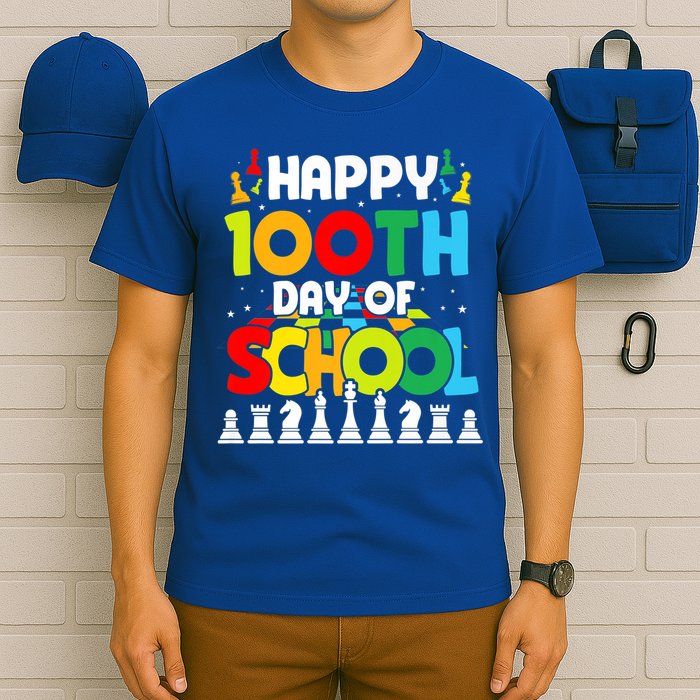 Chess Stuff Chess Club Chess Merch 100th Day Of School Chess Gift T-Shirt