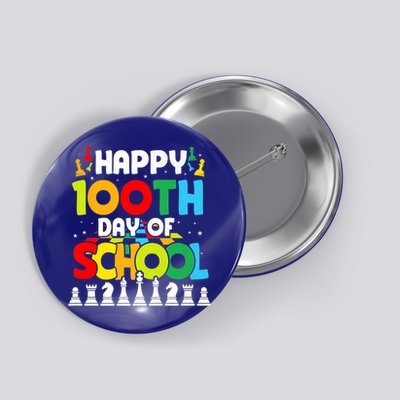 Chess Stuff Chess Club Chess Merch 100th Day Of School Chess Gift Button
