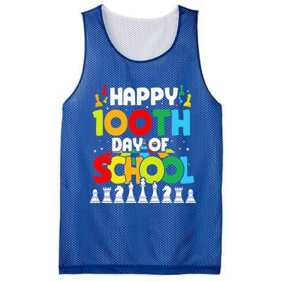 Chess Stuff Chess Club Chess Merch 100th Day Of School Chess Gift Mesh Reversible Basketball Jersey Tank