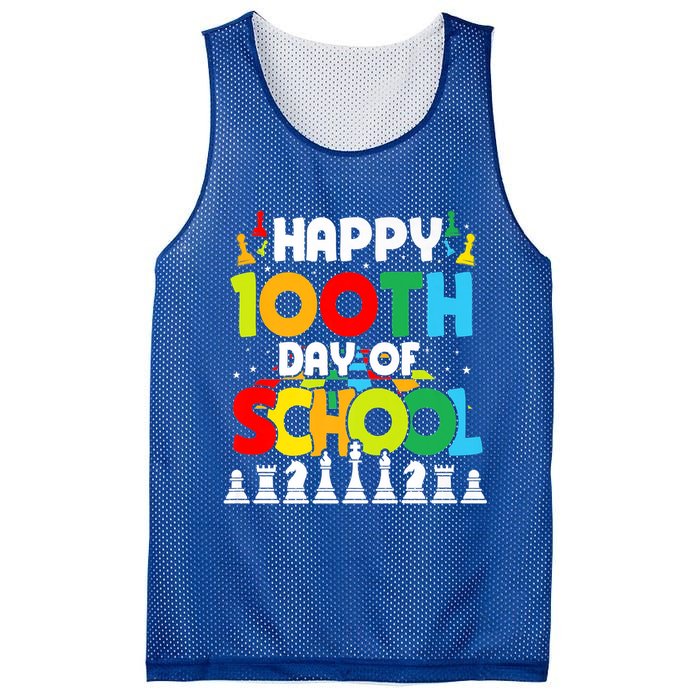 Chess Stuff Chess Club Chess Merch 100th Day Of School Chess Gift Mesh Reversible Basketball Jersey Tank