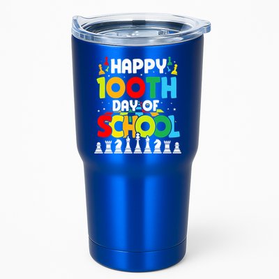 Chess Stuff Chess Club Chess Merch 100th Day Of School Chess Gift Tumbler
