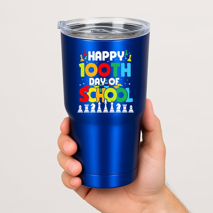 Chess Stuff Chess Club Chess Merch 100th Day Of School Chess Gift Tumbler