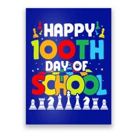 Chess Stuff Chess Club Chess Merch 100th Day Of School Chess Gift Poster