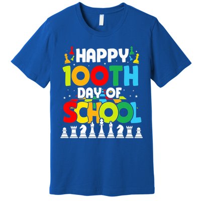 Chess Stuff Chess Club Chess Merch 100th Day Of School Chess Gift Premium T-Shirt