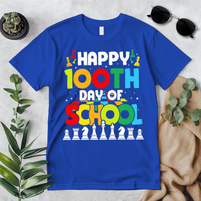 Chess Stuff Chess Club Chess Merch 100th Day Of School Chess Gift Premium T-Shirt