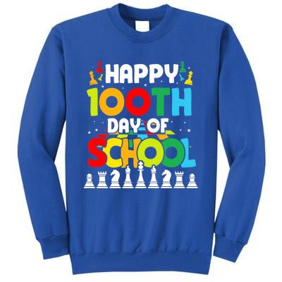 Chess Stuff Chess Club Chess Merch 100th Day Of School Chess Gift Tall Sweatshirt