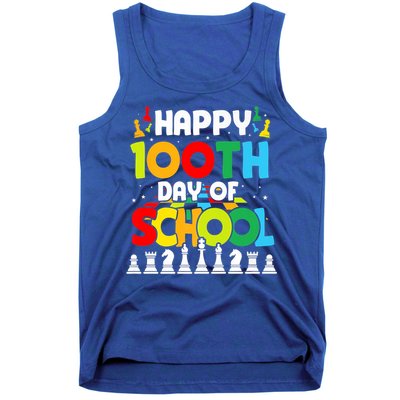Chess Stuff Chess Club Chess Merch 100th Day Of School Chess Gift Tank Top