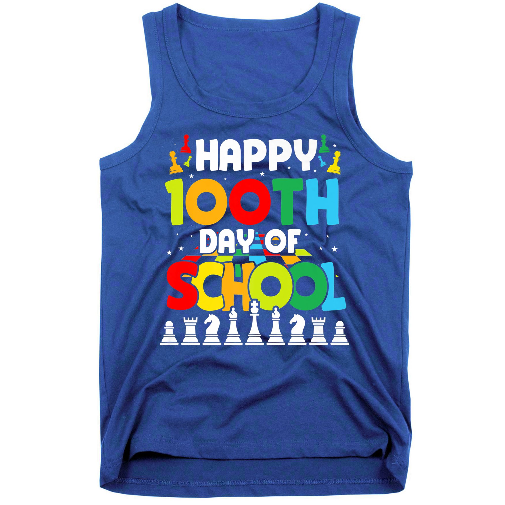 Chess Stuff Chess Club Chess Merch 100th Day Of School Chess Gift Tank Top