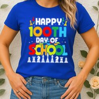Chess Stuff Chess Club Chess Merch 100th Day Of School Chess Gift Womens T-Shirt