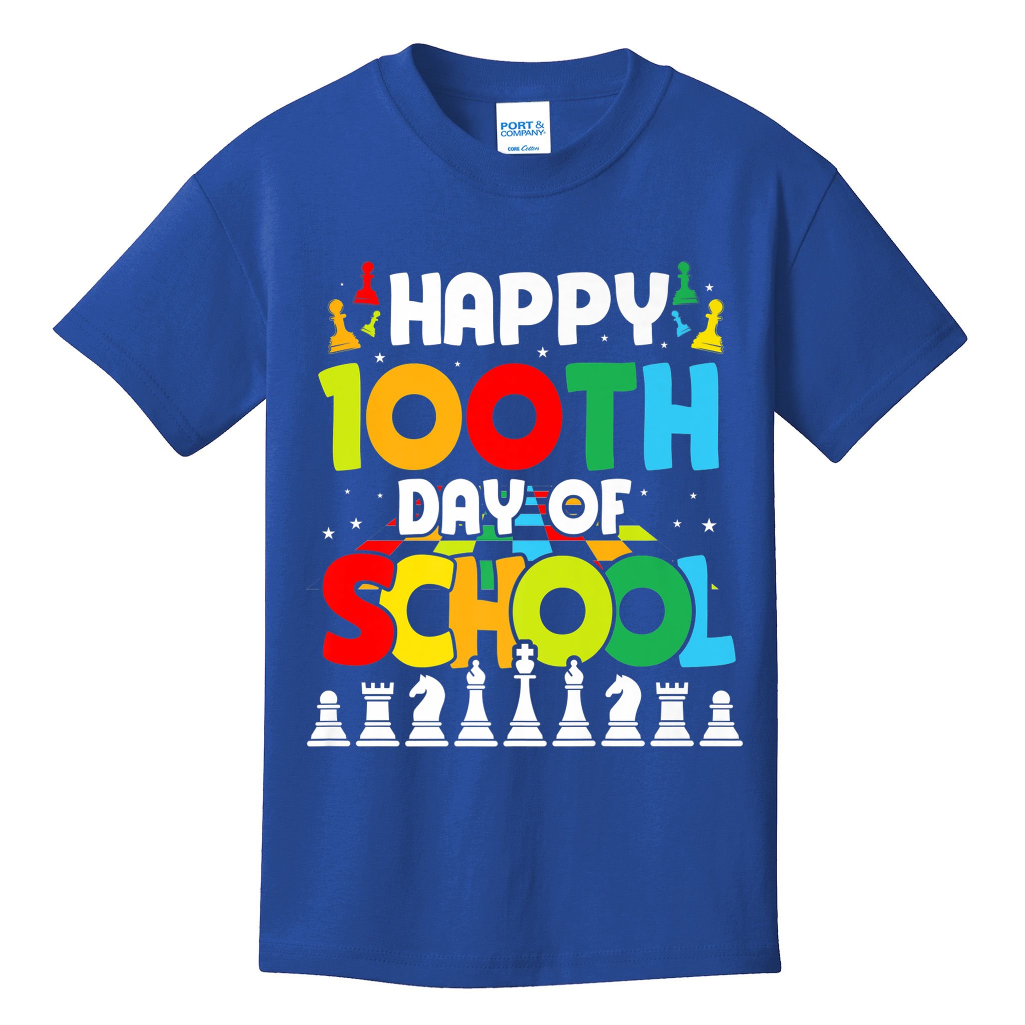 Chess Stuff Chess Club Chess Merch 100th Day Of School Chess Gift Kids T-Shirt