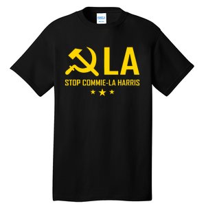 Commiela Stop Commie La Harris Stop Kamala Trump 2024 Tall T-Shirt