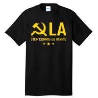 Commiela Stop Commie La Harris Stop Kamala Trump 2024 Tall T-Shirt