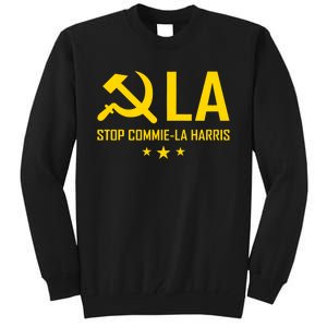 Commiela Stop Commie La Harris Stop Kamala Trump 2024 Tall Sweatshirt