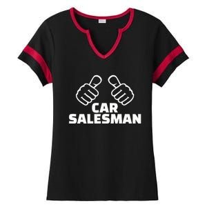 Car Salesman Ladies Halftime Notch Neck Tee