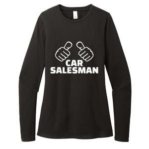 Car Salesman Womens CVC Long Sleeve Shirt