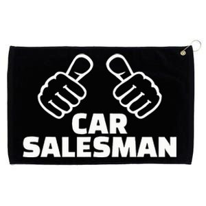 Car Salesman Grommeted Golf Towel