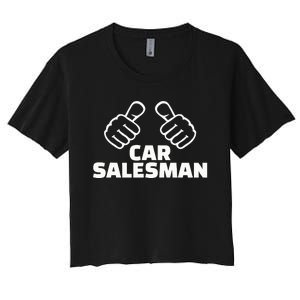 Car Salesman Women's Crop Top Tee