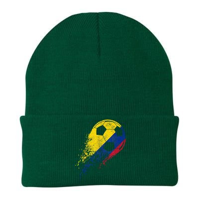 Colombia Soccer Colombian Flag Pride Soccer Player Knit Cap Winter Beanie