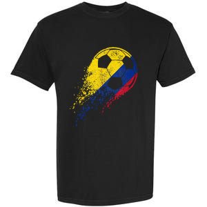 Colombia Soccer Colombian Flag Pride Soccer Player Garment-Dyed Heavyweight T-Shirt