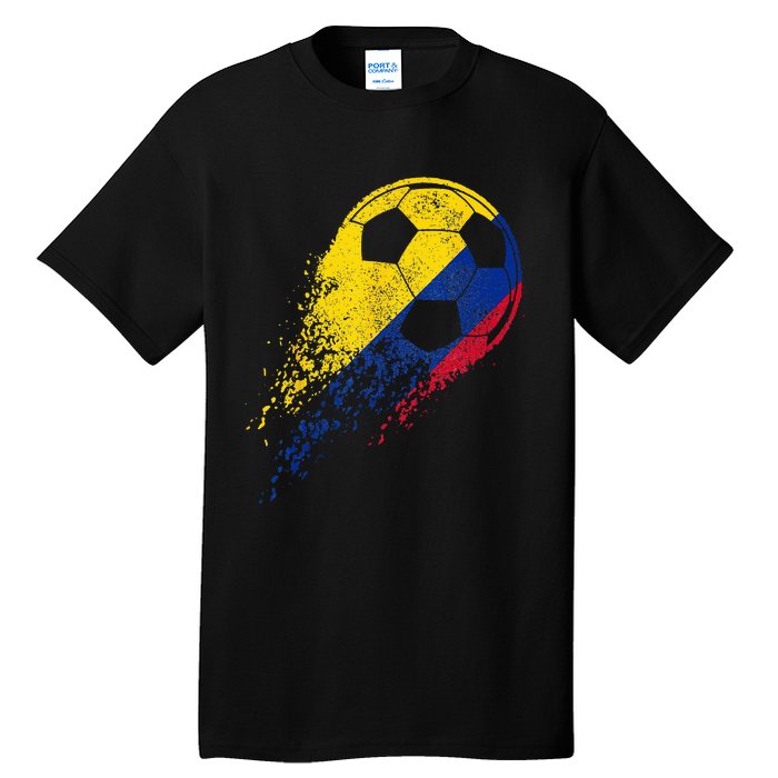 Colombia Soccer Colombian Flag Pride Soccer Player Tall T-Shirt