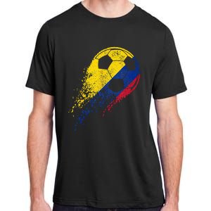 Colombia Soccer Colombian Flag Pride Soccer Player Adult ChromaSoft Performance T-Shirt