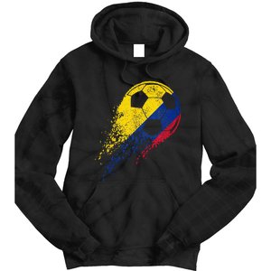 Colombia Soccer Colombian Flag Pride Soccer Player Tie Dye Hoodie