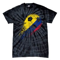 Colombia Soccer Colombian Flag Pride Soccer Player Tie-Dye T-Shirt