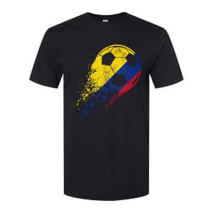 Colombia Soccer Colombian Flag Pride Soccer Player Softstyle CVC T-Shirt