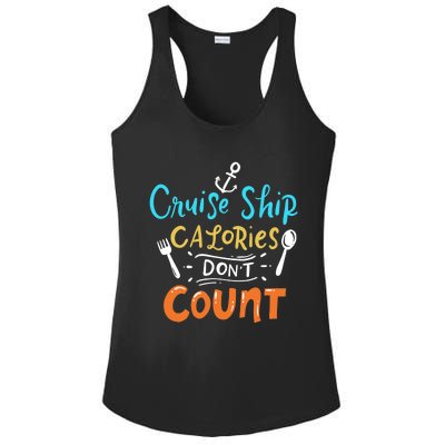 Cruise Ship Calories Don't Count Ladies PosiCharge Competitor Racerback Tank