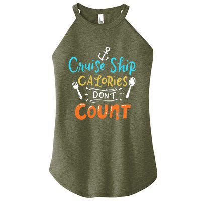 Cruise Ship Calories Don't Count Women’s Perfect Tri Rocker Tank