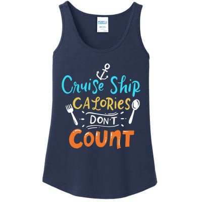 Cruise Ship Calories Don't Count Ladies Essential Tank