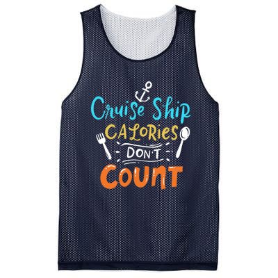 Cruise Ship Calories Don't Count Mesh Reversible Basketball Jersey Tank