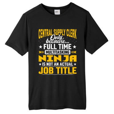 Central Supply Clerk Job Title Funny Central Supply Worker Tall Fusion ChromaSoft Performance T-Shirt