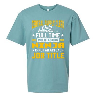 Central Supply Clerk Job Title Funny Central Supply Worker Sueded Cloud Jersey T-Shirt