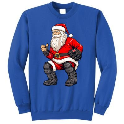 Christmas Santa Claus Dunking A Baseball Funny Xmas Cute Gift Sweatshirt