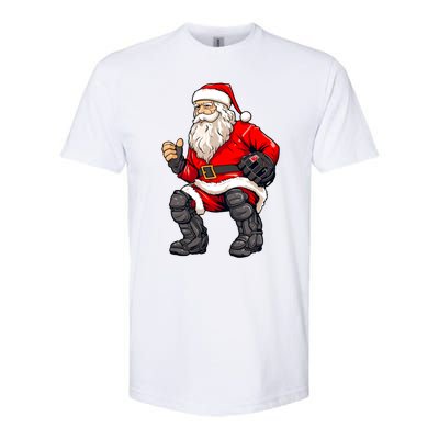 Christmas Santa Claus Dunking A Baseball Funny Xmas Cute Gift Softstyle CVC T-Shirt