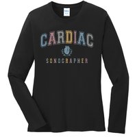 Cardiac Sonographer Ladies Long Sleeve Shirt