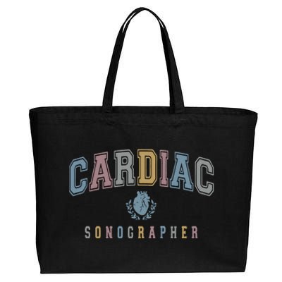 Cardiac Sonographer Cotton Canvas Jumbo Tote