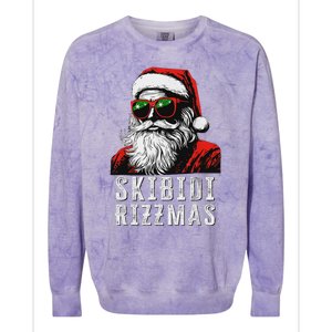 Christmas Santa Claus Merry Rizz Mas Sigmas Colorblast Crewneck Sweatshirt