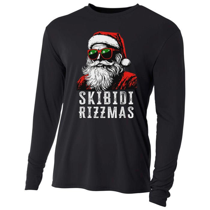 Christmas Santa Claus Merry Rizz Mas Sigmas Cooling Performance Long Sleeve Crew