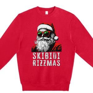 Christmas Santa Claus Merry Rizz Mas Sigmas Premium Crewneck Sweatshirt