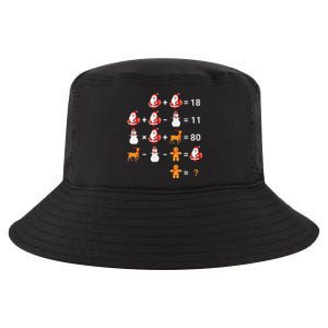 Christmas Santa Claus Fraction Cute Xmas Cookie Math Teacher Cool Comfort Performance Bucket Hat